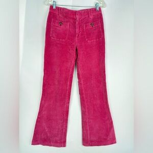 Free People Pink Flare Corduroy Jeans Pants
